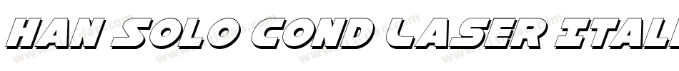 Han Solo Cond Laser Italic字体转换